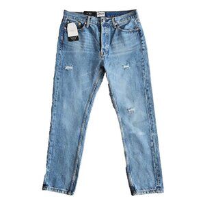 Umgee Jeans Size 30 (33x28)  Medium Wash Button Fly Distressed High-Rise Skinny